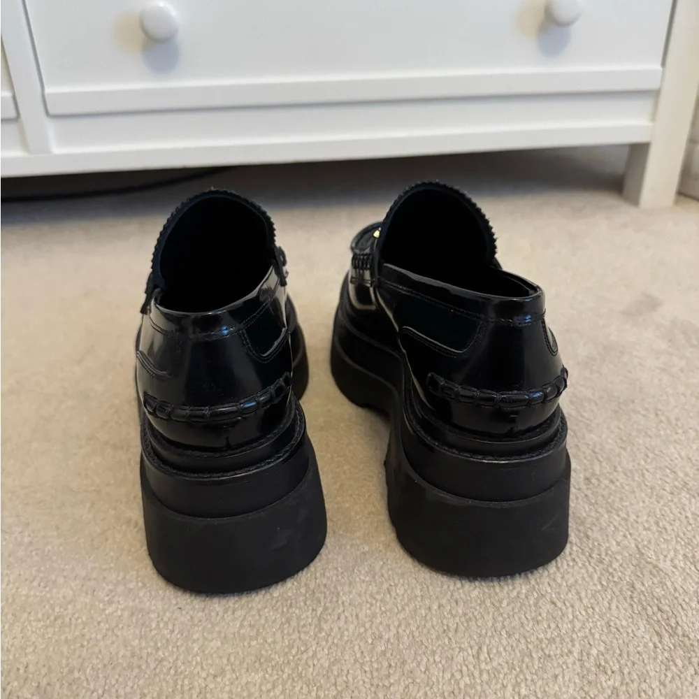 Alexander Wang Black Platform Loafers - Picture 5 of 9